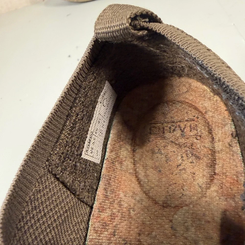Itazero Distinto Loafer Shoes Mens Size 8.5 A21M102 Khaki‎ Slip On Brown
